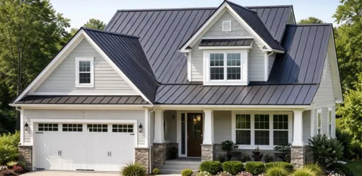 Metal roofing system installed by a roofing contractor in the Twin Cities South Metro